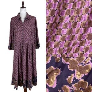 Noa Noa Women's Sz Medium Collared Button Dress‎